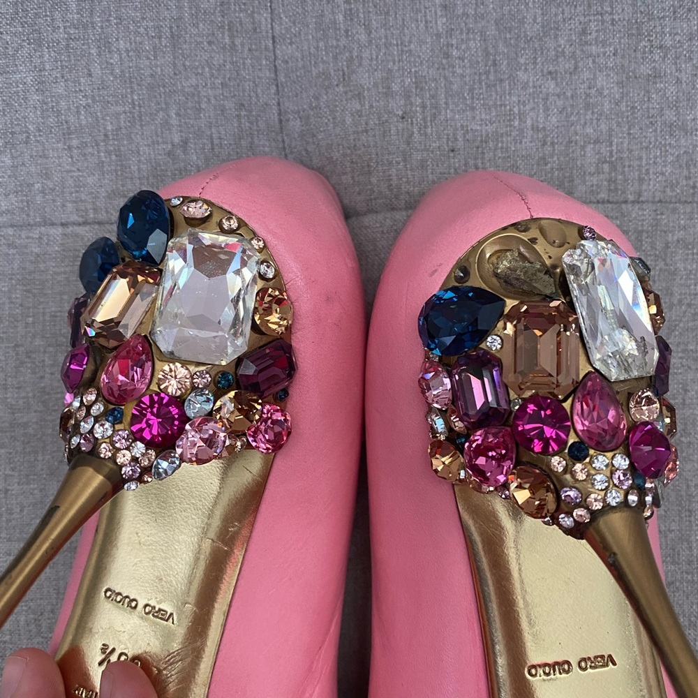 Miu Miu Pink Embellished Heels - Picture 7 of 15